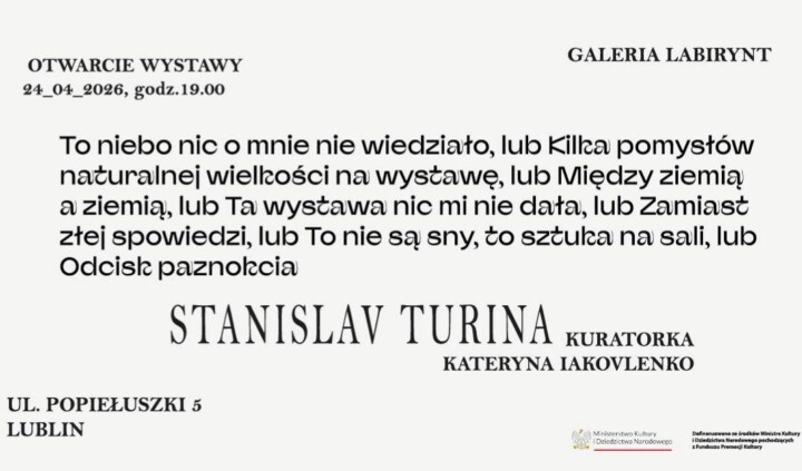 To niebo nic o mnie nie wiedziało […] odcisk paznokcia. Stanislav Turina